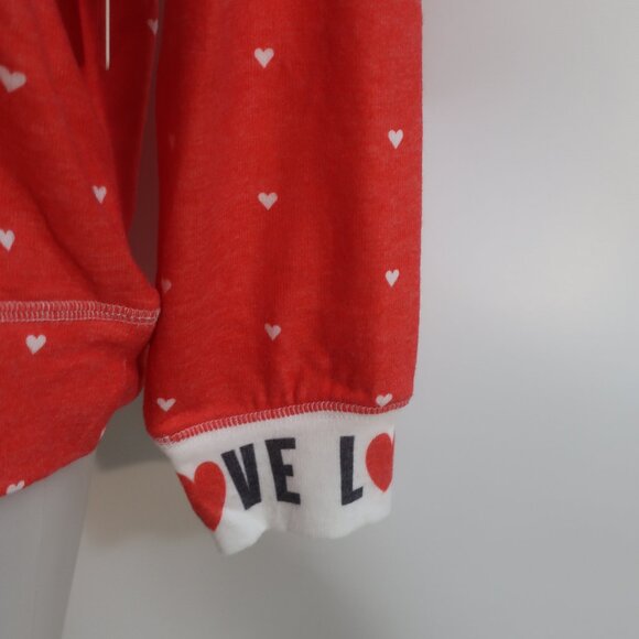 NWT Womens P. J Salvage Red, White Hearts Sweater XL - Picture 3 of 6